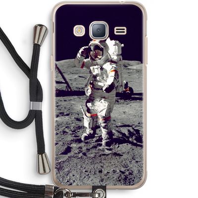 Spaceman: Samsung Galaxy J3 (2016) Transparant Hoesje met koord