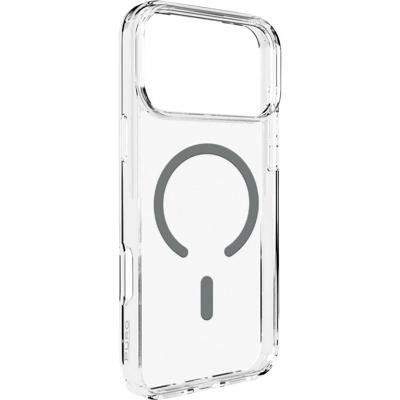 Puro Cover Apple iPhone 17 Pro Transparant, Grijs MagSafe compatible
