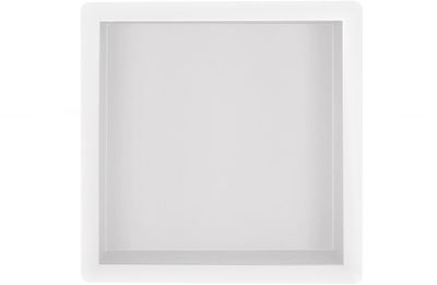 Saqu Shine inbouwnis 30x30x7 cm Mat wit