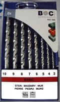 BC Steenborenset TCT S80, Standaard 3-10x1,0mm, 8-delig