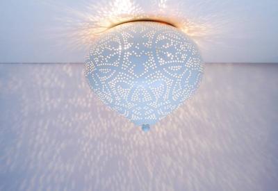 Plafondlamp Ameera wit/goud union