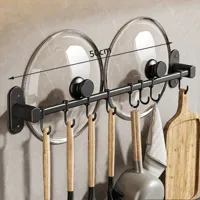 CookEase Keuken Wandrek - Multifunctionele Organizer voor Deksel, Spatel & Kookgerei