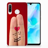 Huawei P30 Lite Silicone Back Cover Liefde - Origineel Romantisch Cadeau