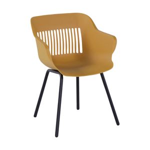 Hartman Jill Rondo tuinstoel curry geel - aluminium onderstel