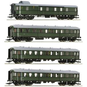 Roco 6200056 H0 4-delige set 1: „Zwickauer Tradition Tradition” van de DR Pw4ü, 2e/3e Klasse BC4ü, 3e klasse C4ü