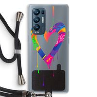 Melts My Heart: Oppo Find X3 Neo Transparant Hoesje met koord