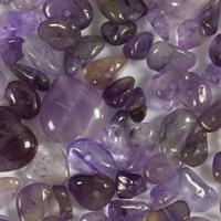 Creativ Company Kristallen kralen, amethist, d 7-12 mm, gatgrootte 1 mm, ca. 63 stuk, paars, 63 stuk/ 1 doos
