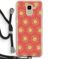 Zon: Samsung Galaxy J6 (2018) Transparant Hoesje met koord