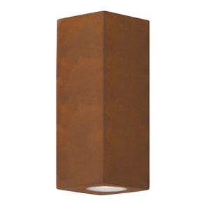 Geo Up&Down Muurlamp Corten