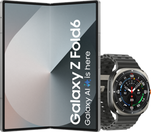 Samsung Galaxy Z Fold 6 256GB Zilver 5G + Samsung Galaxy Watch Ultra Zilver/Zwart 47mm