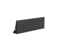 Keerwand aluminium recht 150x50cm.