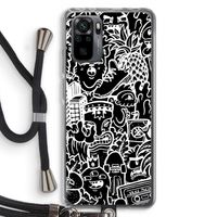 Vexx Black Mixtape: Xiaomi Redmi Note 10 Pro Transparant Hoesje met koord