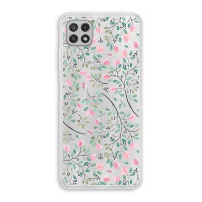 Sierlijke bloemen: Samsung Galaxy A22 4G Transparant Hoesje