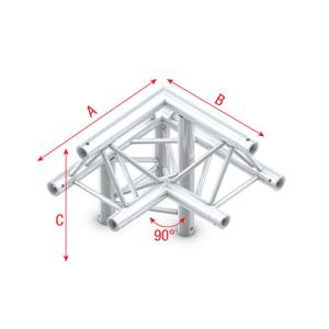 Milos Milos Corner 90° down left, apex up P Truss