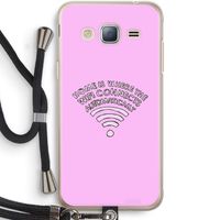 Home Is Where The Wifi Is: Samsung Galaxy J3 (2016) Transparant Hoesje met koord