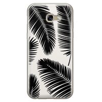 Samsung Galaxy A5 2017 siliconen telefoonhoesje - Palm leaves silhouette