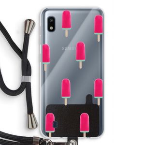 Waterijsje: Samsung Galaxy A10 Transparant Hoesje met koord