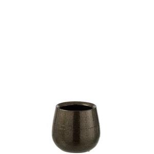 J-Line bloempot Blinkend - keramiek - groen|goud - small - Ø 16 cm