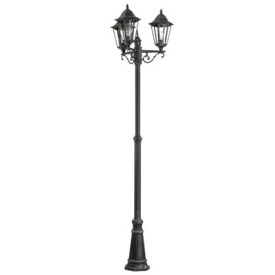 Eglo Klassieke buitenlantaarnNavedo 3-lichts zwart zilver - 93465