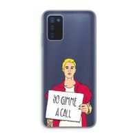 Gimme a call: Samsung Galaxy A03s Transparant Hoesje