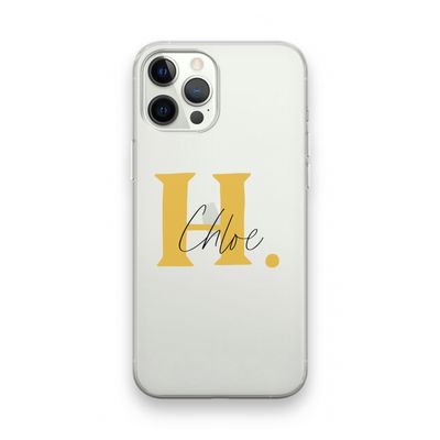 Amber Script: iPhone 12 Pro Transparant Hoesje