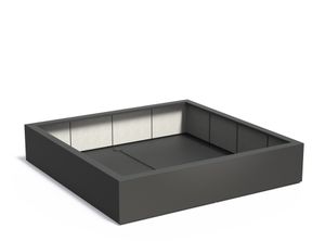 Polyester plantenbak CARREZ 200x200x40cm.