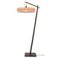 GOOD&MOJO Vloerlamp Palawan - Bamboe Zwart|Wit - Ø77cm