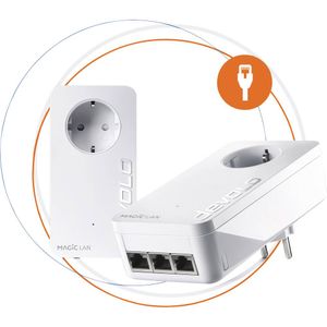 Devolo Magic 2 LAN triple Starter Kit Powerline starterkit 8515 NL Powerline 2400 MBit/s