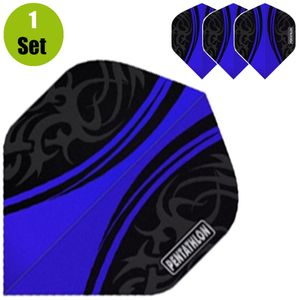 Pentathlon Vizion Swish Dartflights - Blauw