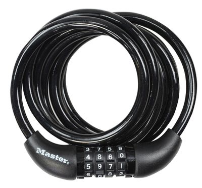 Masterlock Spiraalkabelslot, 1,80m x 8mm - 8221EURDPRO 8221EURDPRO