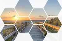 Foto hexagons meerluik 115x123 cm Foto hexagons meerluik 115x123 cm