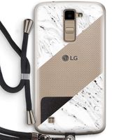 Biggest stripe: LG K10 (2016) Transparant Hoesje met koord