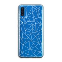 Geometrische lijnen wit: Samsung Galaxy A50 Transparant Hoesje