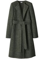 Burberry manteau en laine à simple boutonnage - Vert