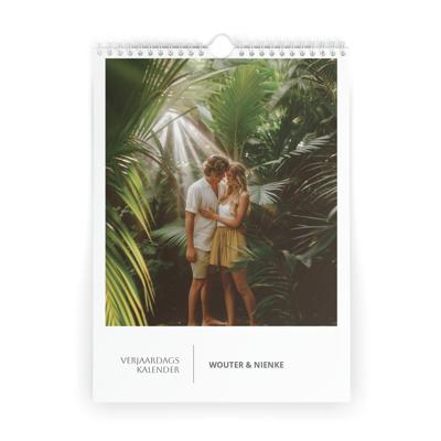 Verjaardagskalender maken - Staand