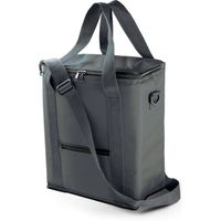 Hoge flessen koelbox/koeltas grijs 18 liter - Koeltas