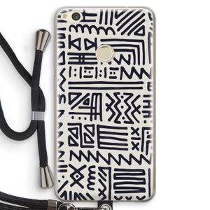 Marrakech print: Huawei Ascend P8 Lite (2017) Transparant Hoesje met koord