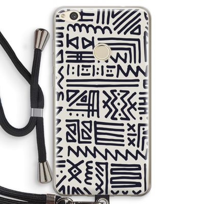 Marrakech print: Huawei Ascend P8 Lite (2017) Transparant Hoesje met koord
