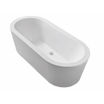 Xellanz Bianco vrijstaand ligbad 178x80cm acryl glans wit met waste glans wit 21.3680