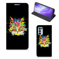 OPPO Find X3 Lite Magnet Case Cat Color