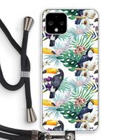 Tukans: Pixel 4 Transparant Hoesje met koord Tukans: Pixel 4 Transparant Hoesje met koord
