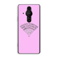 Home Is Where The Wifi Is: Sony Xperia Pro-I Transparant Hoesje
