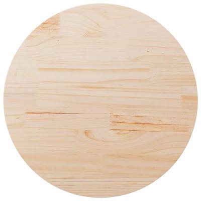 Tafelblad Ø80x2,5 cm massief grenenhout
