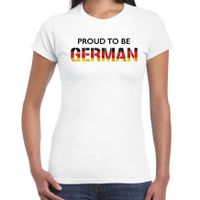 Duitsland Proud to be German landen t-shirt wit dames