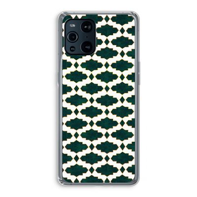 Moroccan tiles: Oppo Find X3 Transparant Hoesje
