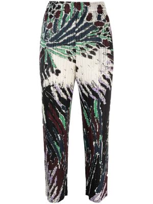 Pleats Please Issey Miyake pantalon Frosty Forest à coupe courte - Noir