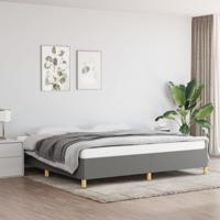 Bedframe zonder matras stof donkergrijs 200x200 cm - thumbnail