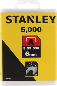 Stanley nietjes 6 mm type A 5000 stuks