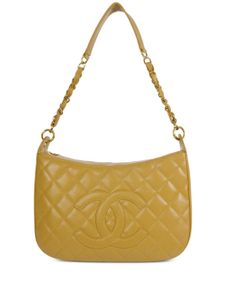 CHANEL Pre-Owned sac porté épaule matelassage losanges (2003) - Tons neutres