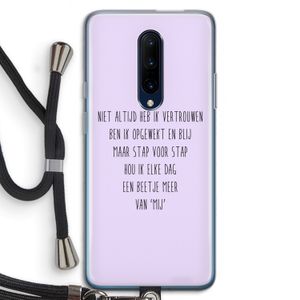 Zelfvertrouwen: OnePlus 7 Pro Transparant Hoesje met koord